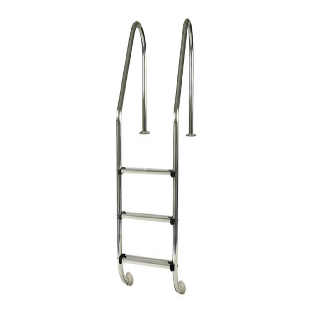 Echelle standard inox pour piscine enterrée, 3 marches 1,20m