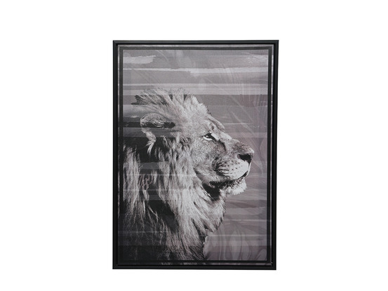 Tableau savane lion