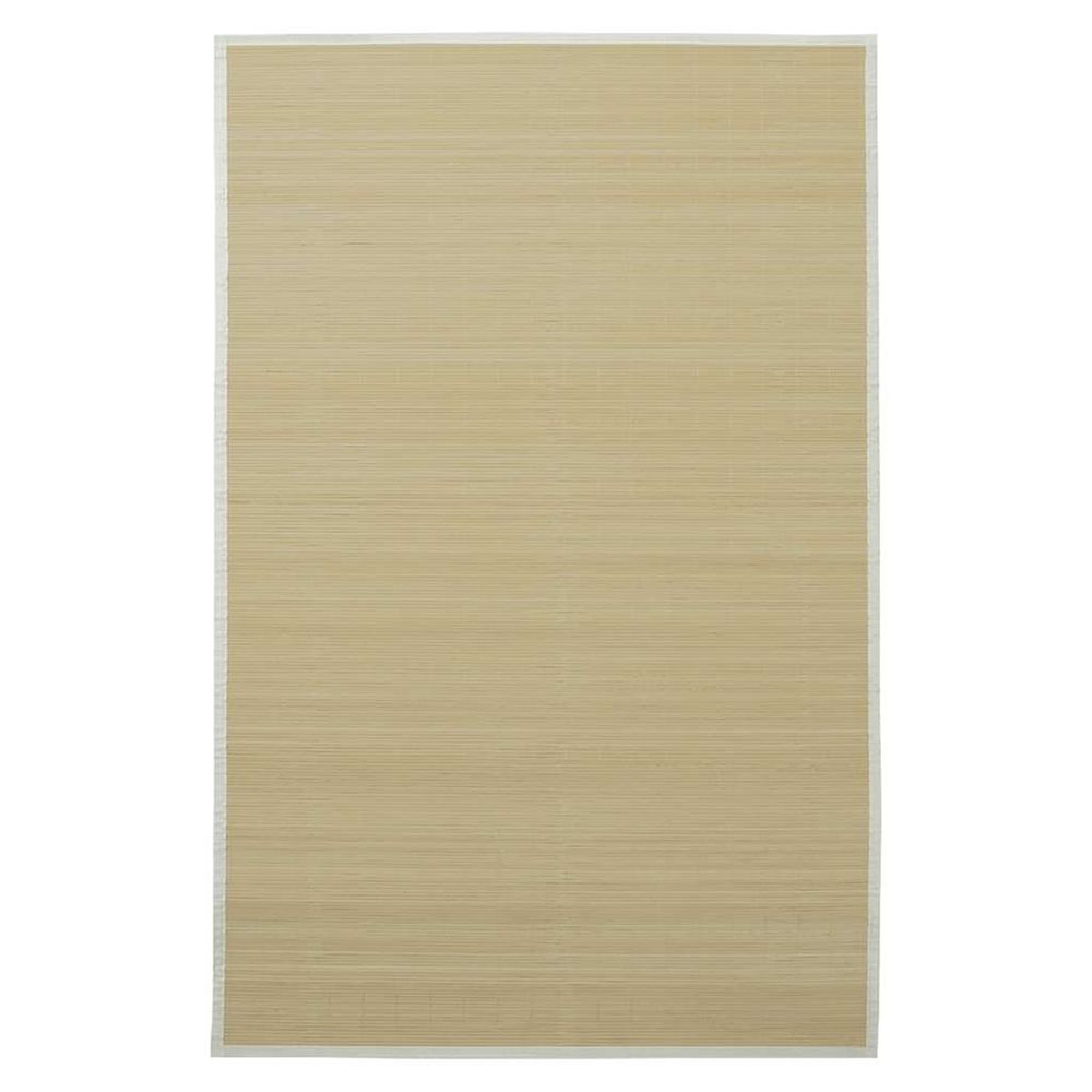 Tapis en bambou 100 x 160 cm Naturel
