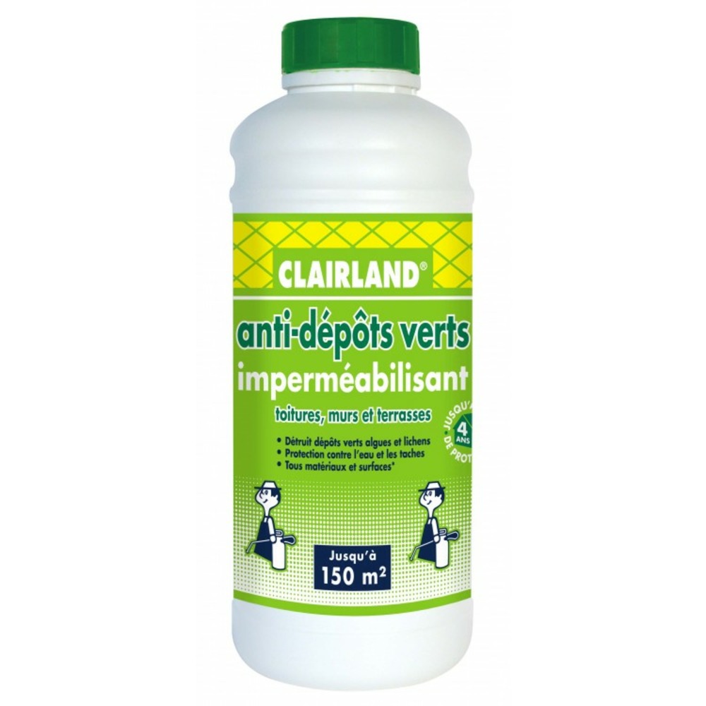 Anti-dépôts verts toitures et terrasses - prêt à l'emploi 1l