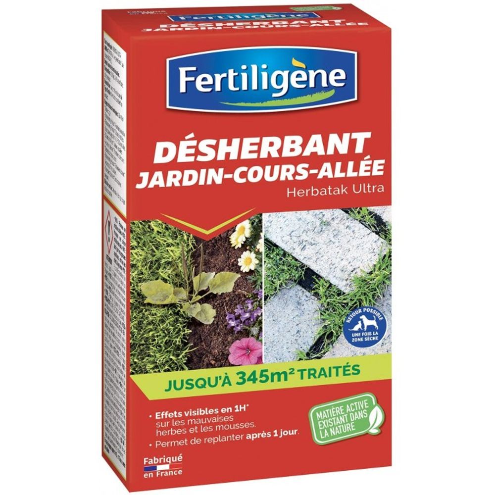 Désherbant concentré jardin cours allées 800ml