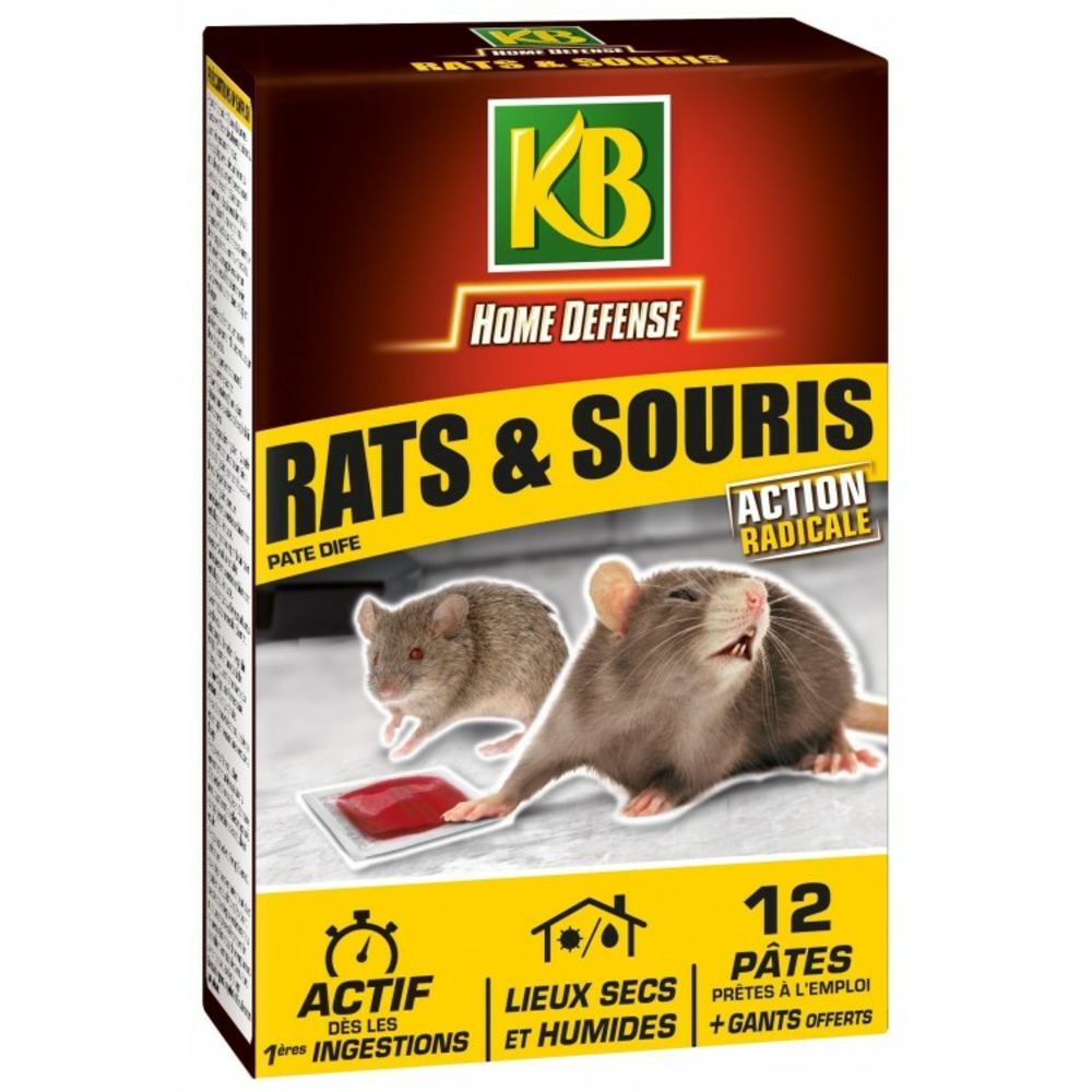 Raticide Rats & Souris - Pat'Appât prévention + poste d'appâtage 120gr