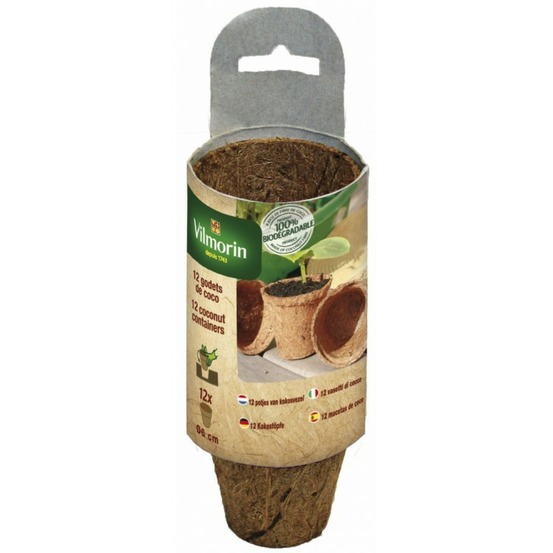 12 godets coco ronds 6cm