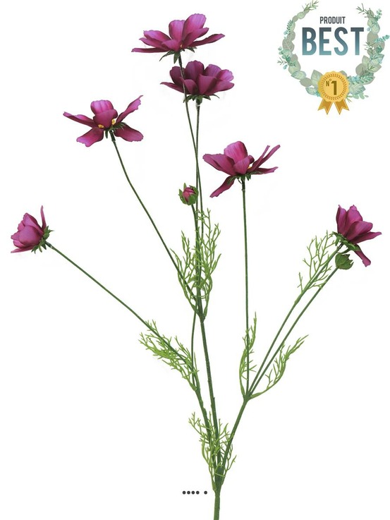 Cosmos artificiel en tige, h 92 cm rose fushia - best - couleur: rose fushia 730
