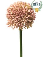 Allium artificiel en tige h 45 cm rose - best - couleur: rose