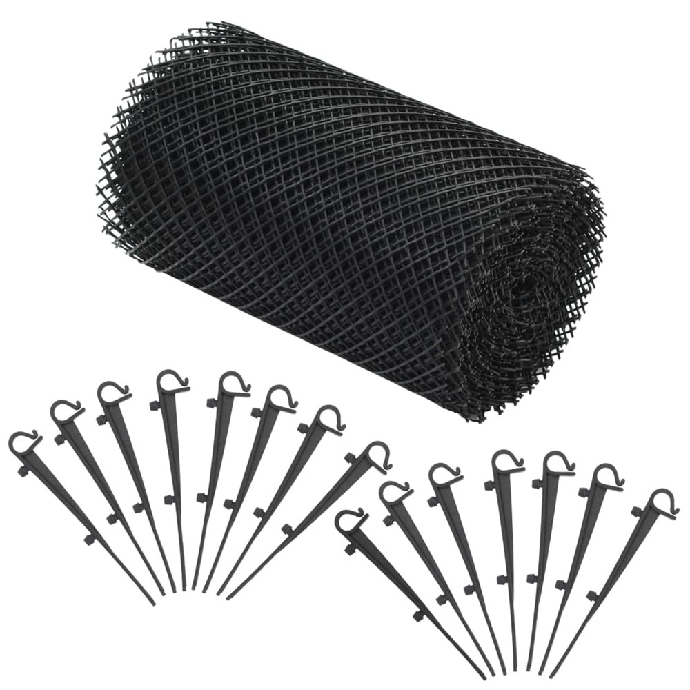 Maille de gouttière 4 pcs avec clips pehd 1,08 ㎡