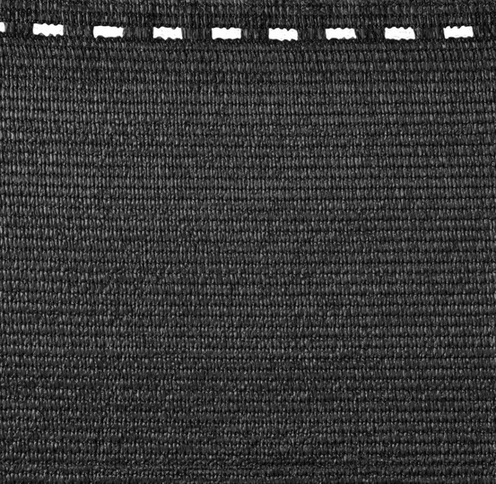 Brise vue tissé 95% occultant - noir- 1,5 x 5 m totaltex