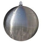 Sphère de fontaine de jardin avec led acier inoxydable 30 cm