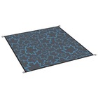 Tapis d'extérieur leevz chill mat niagara 2x1,8 m bleu