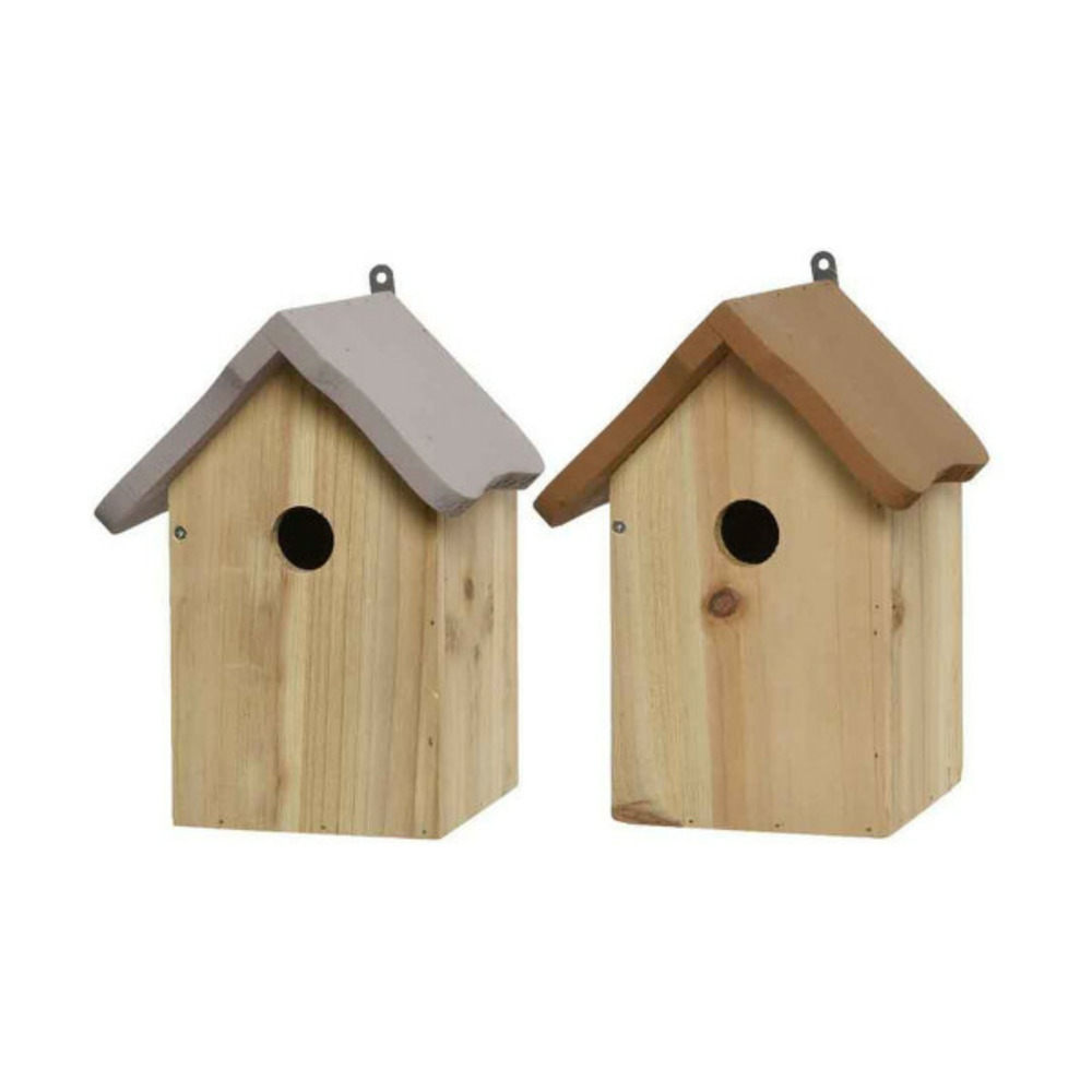 Maison oiseau  bois (16,5 x 13 x 21,5 cm)