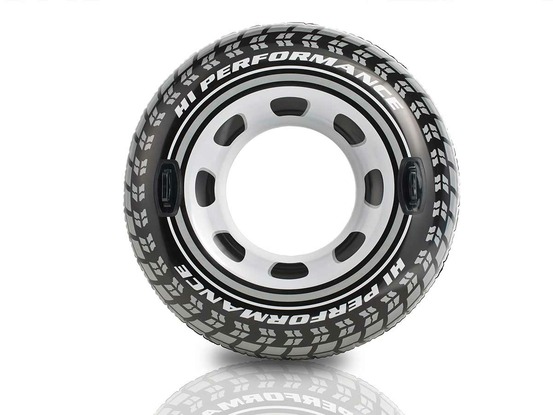 Bouée gonflable pneu à poignée ø 114 cm