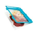 Boîte de conservation alimentaire lot de 2 click&fresh | 2 boite hermetique alimentaire gris/bleu | boite plastique alimentaire