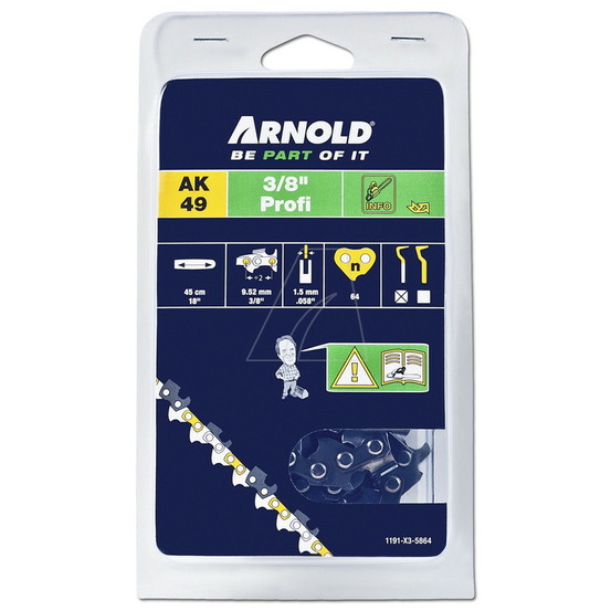 Chaîne de tronçonneuse 3/8