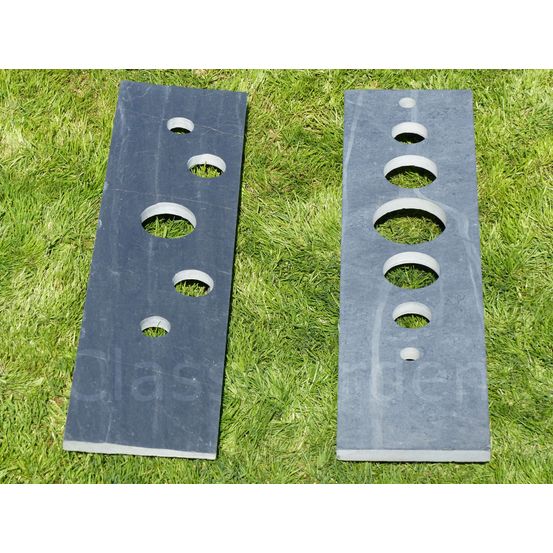 Totem ardoise 120 cm - crozon et bulles - pack de 2 totems
