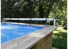 Enrouleur de bâche à bulles premium pour piscine hors-sol ou enterrée jusqu'à 5,