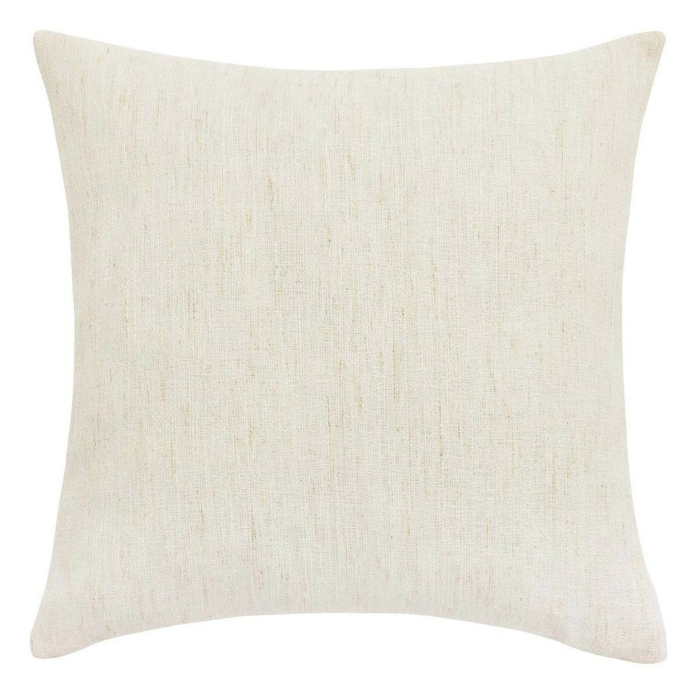 Coussin effet lin tissé 
