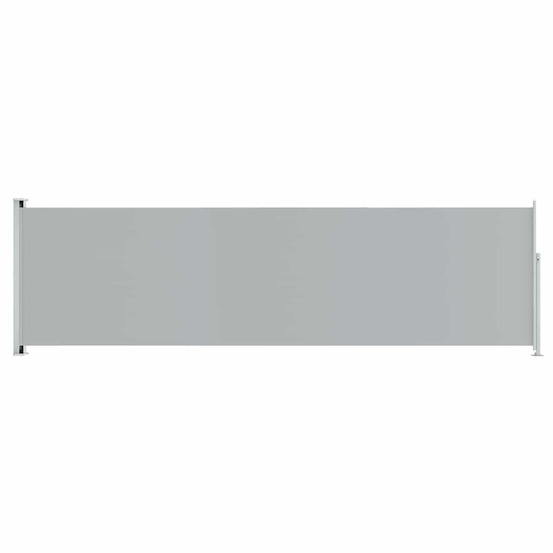Auvent latéral rétractable de patio 180x600 cm gris