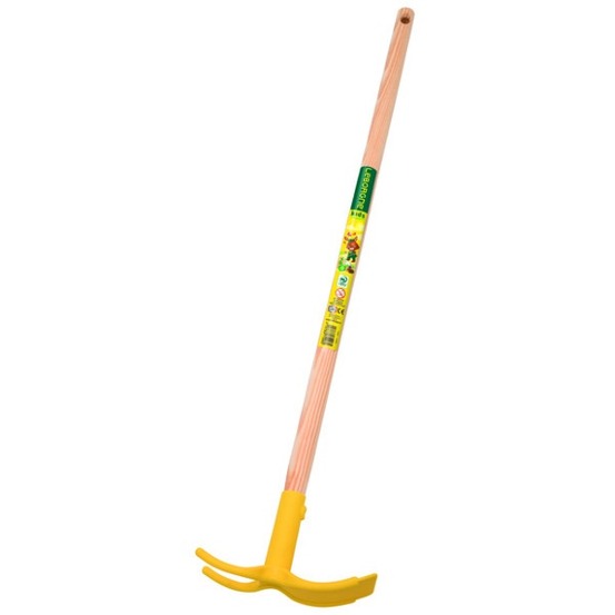 Serfouette panne et fourche plastique enfant manche bois certifié pefc 100%