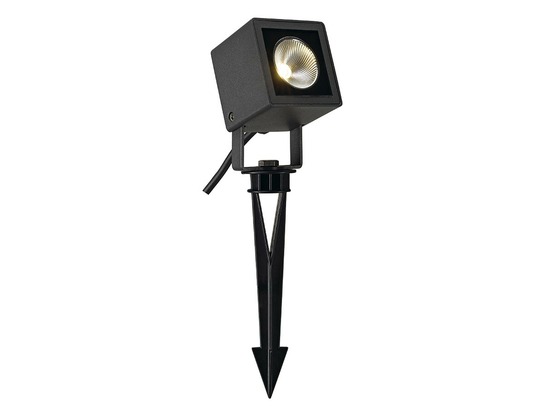 Projecteur extérieur carré anthracite nautilus 10 avec led, 8,5w, 3000k, ip65