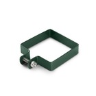 Collier de fixation carré 60 x 60 mm pour portillon grillagé vert
