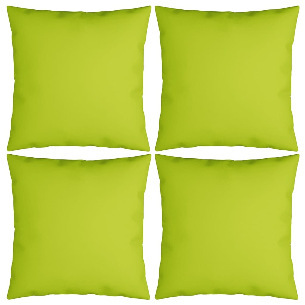 Coussins décoratifs 4 pcs vert vif 50x50 cm tissu