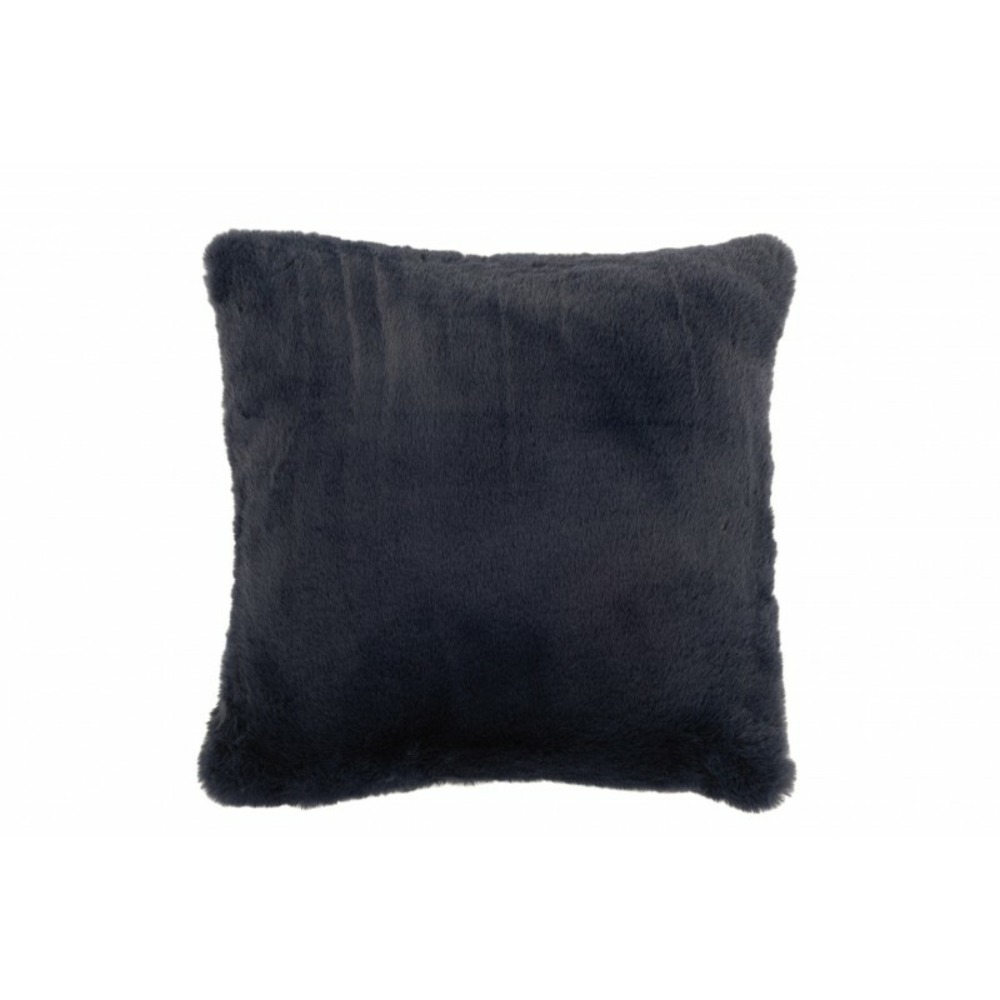 Coussin carré en polyester bleu 45x45cm