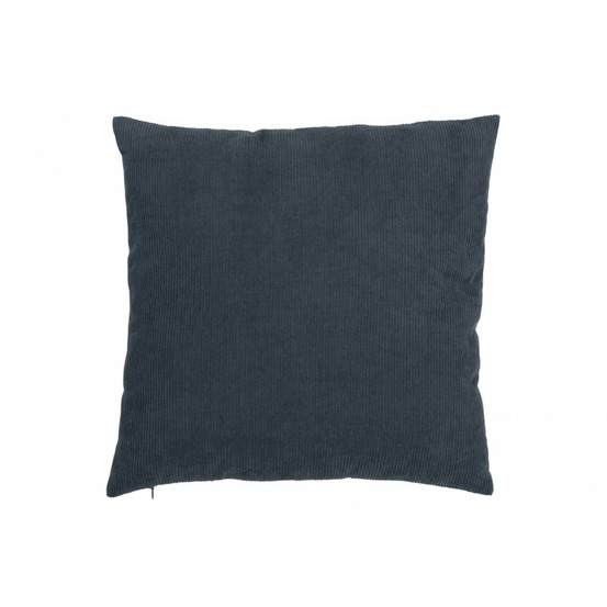 Coussin carré en velours gris bleu 45x45cm