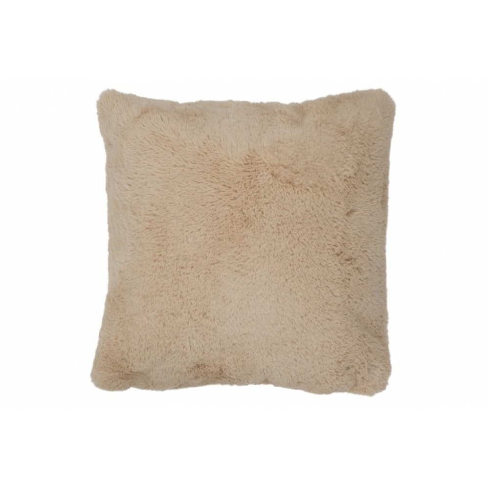 Coussin carré en polyester beige 42x42cm