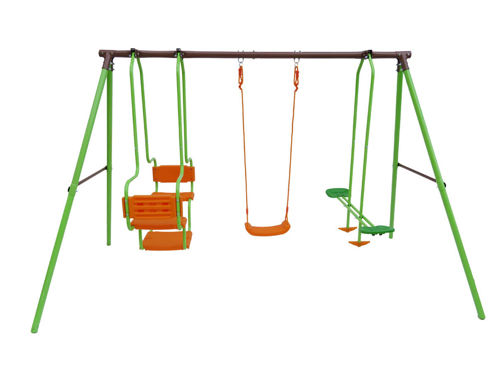 Portique acier eva - 1. 96m - 3 agrès