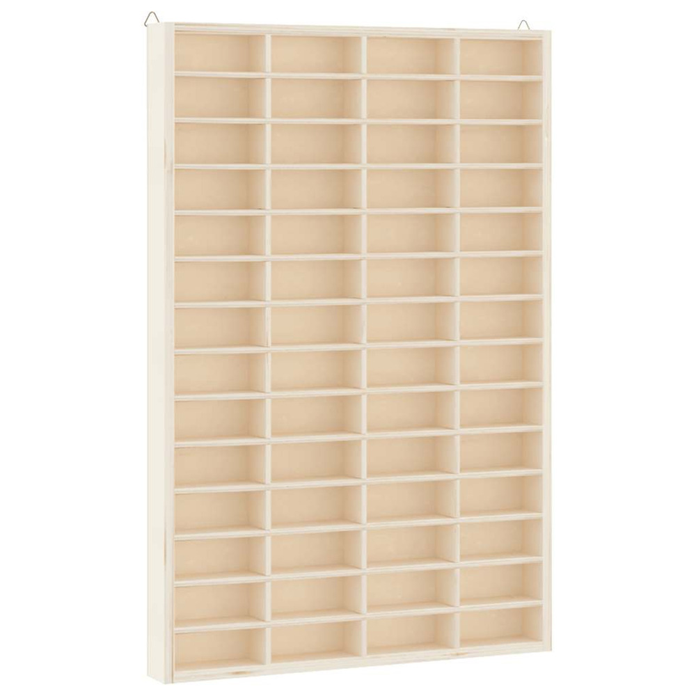 Vitrine de collection en bois avec 56 compartiments 40 x 4,5 x 60 cm