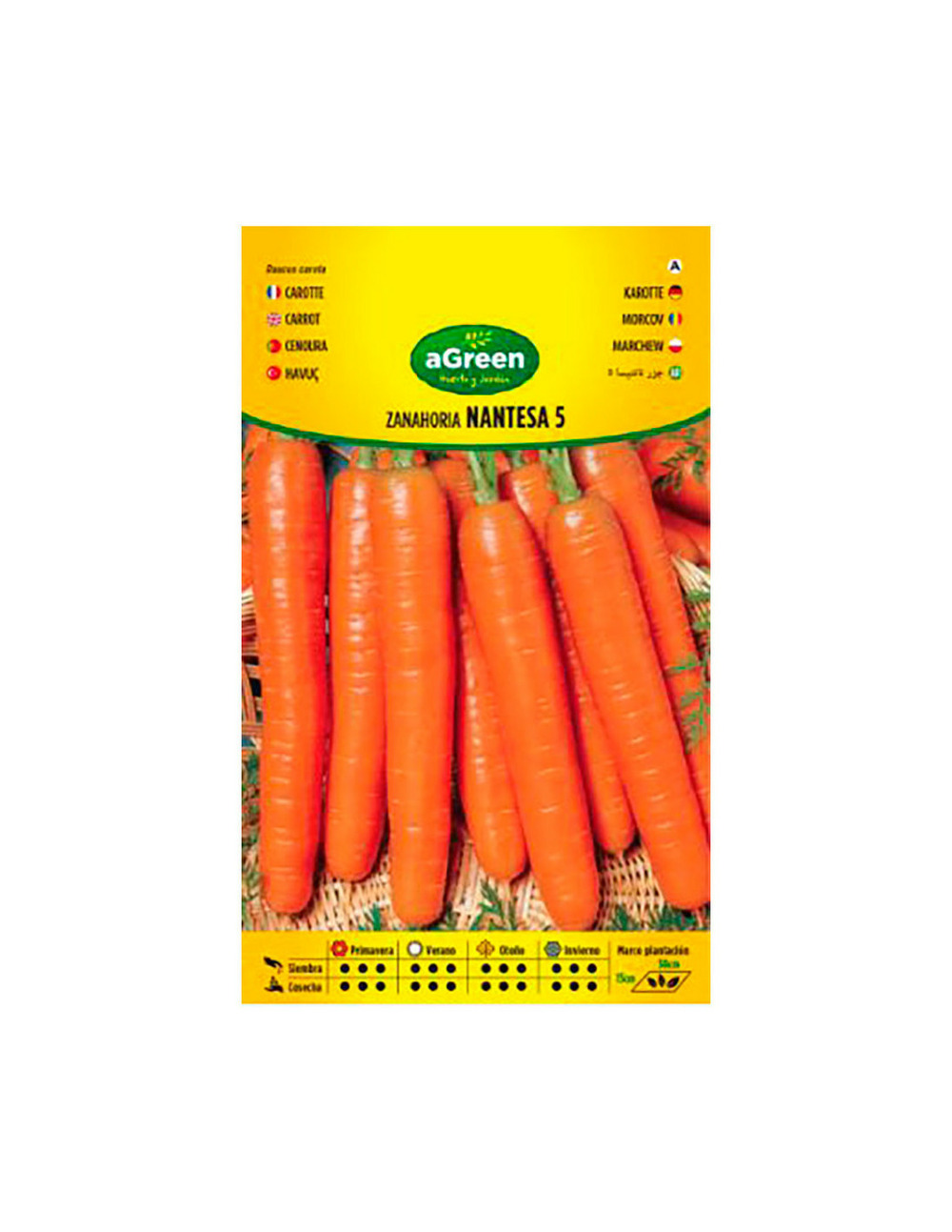 10 sachet de graines de carotte agreen nantesa