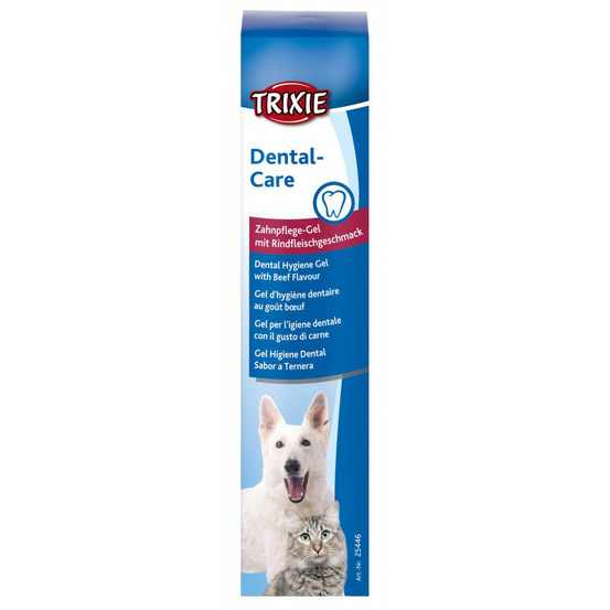 Gel d'hygiène dentaire au goût bœuf 100g pour chien