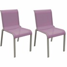 Chaises pour l'extérieur en aluminium cauro (lot de 2)