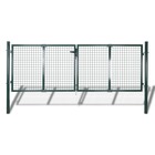 Portail de clôture acier 306x150 cm vert