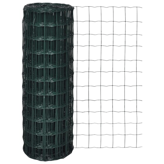 Clôture euro acier 25 x 1,5 m vert