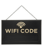 Plaque mémo pour wifi code 35 x 22 cm