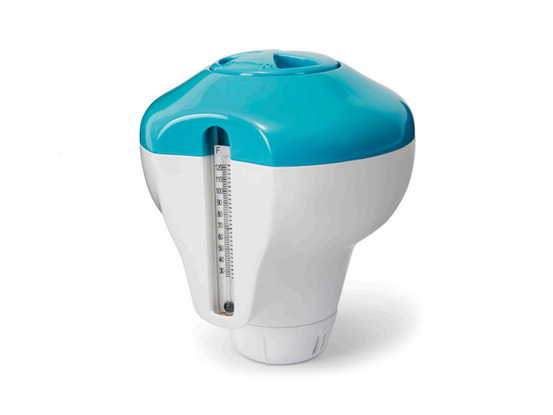 Diffuseur de chlore flottant avec thermomètre