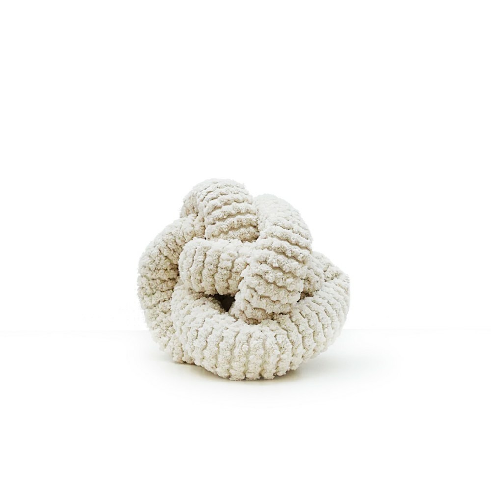 Noucoo - jouet d'occupation pour chien à nouer avec couineurs, blanc, 130x4x4cm