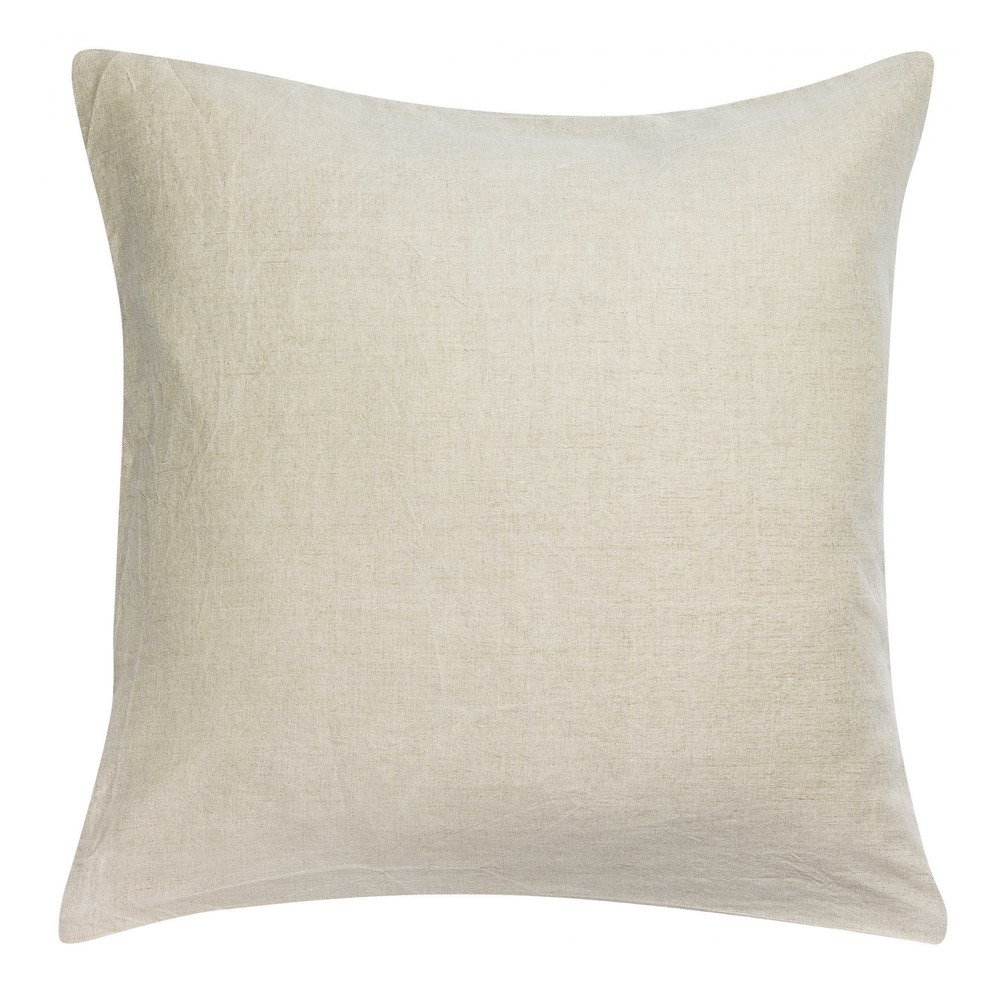 Taie d'oreiller stonewashed zeff naturel 65 x 65 cm