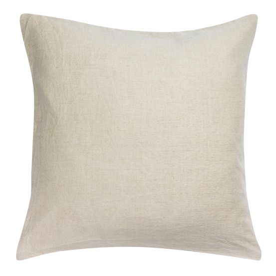 Taie d'oreiller stonewashed zeff naturel 65 x 65 cm