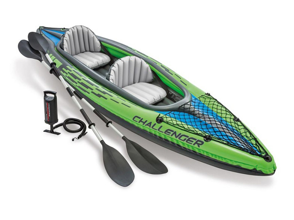 Kit kayak gonflable 2 places challenger k2 avec rames et gonfleur