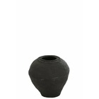Vase en papier mâché noir 41x41x45.5 cm