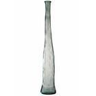 Vase bouteille en verre transparent 120x18x18 cm