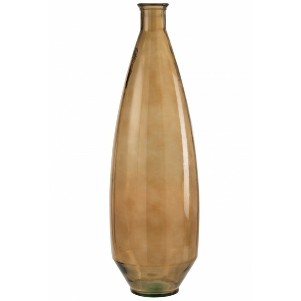Vase en verre marron l24*l24*h80cm Truffaut