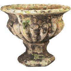 Vase en terre cuite antique 26 x 22 cm