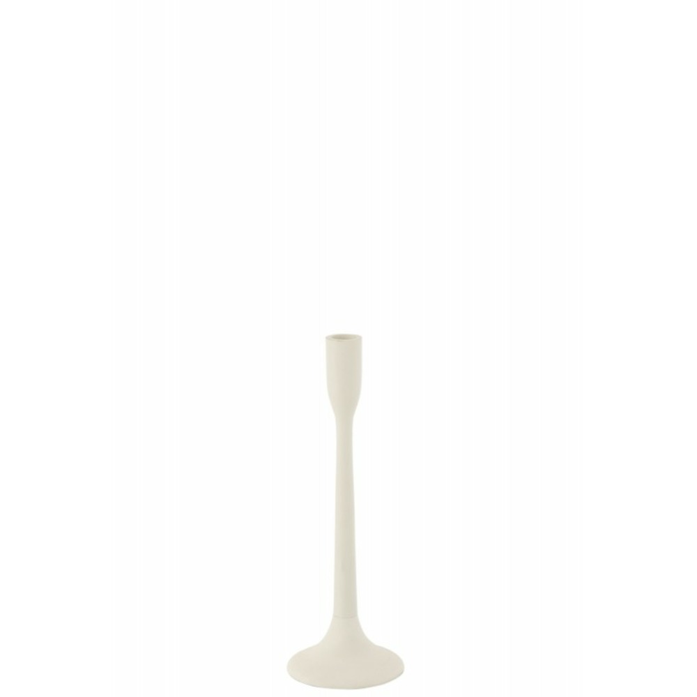 Chandelier en métal blanc 11x11x30 cm