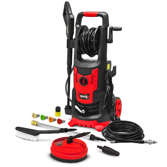 Nettoyeur haute pression 2100w - 165 bars avec moteur à induction + accessoires