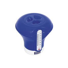 Chlor Diffuser Diffuseur de chlore flottant bleu avec thermomètre bleu | Truffaut