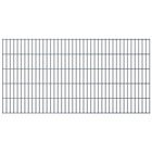 Panneaux de clôture de jardin 2d 2,008x1,03 m 18 m total gris