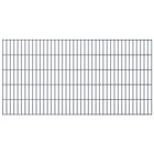 Panneaux de clôture de jardin 2d 2,008x1,03 m 22 m total gris